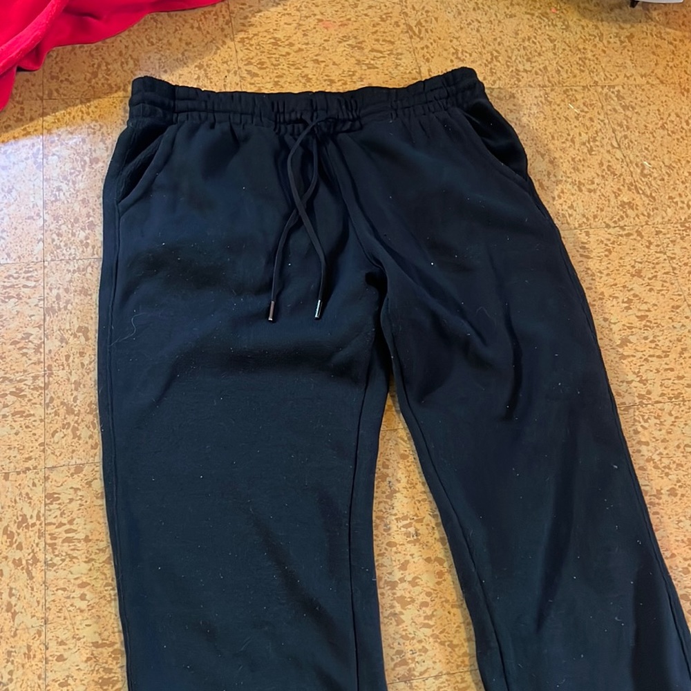 black joggers